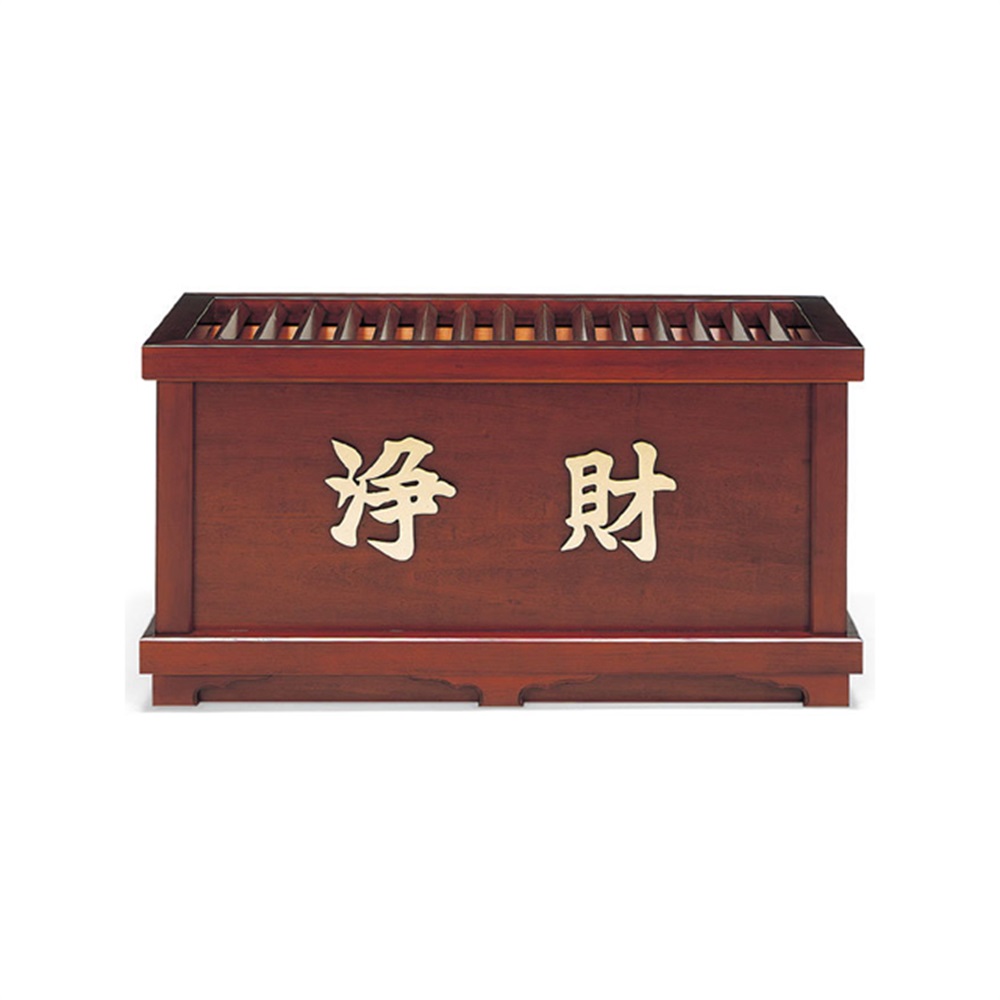 特別品 開運お賽銭箱（桧）中の見えない格子タイプ 金鋲　３７ めるめる 特別品 開運 お賽銭貯金箱（桧）中の見えない格子タイプ 金鋲25 特別