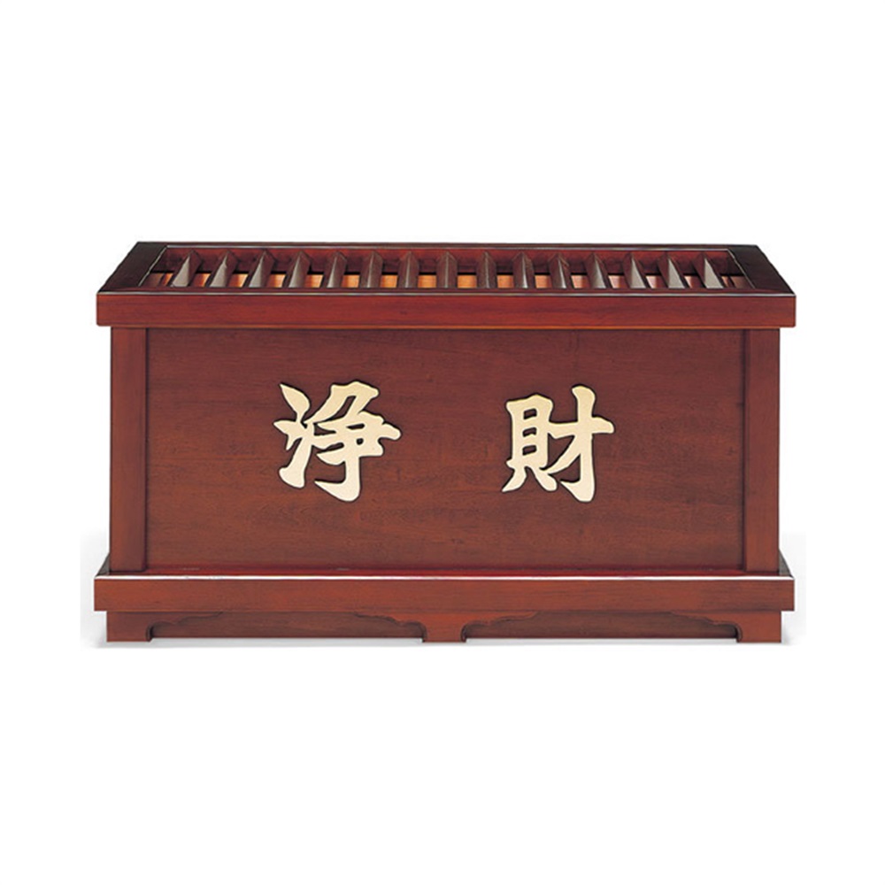 開運 賽銭箱（桧）大 浄財文字入 中の見えない格子タイプ cocomm様