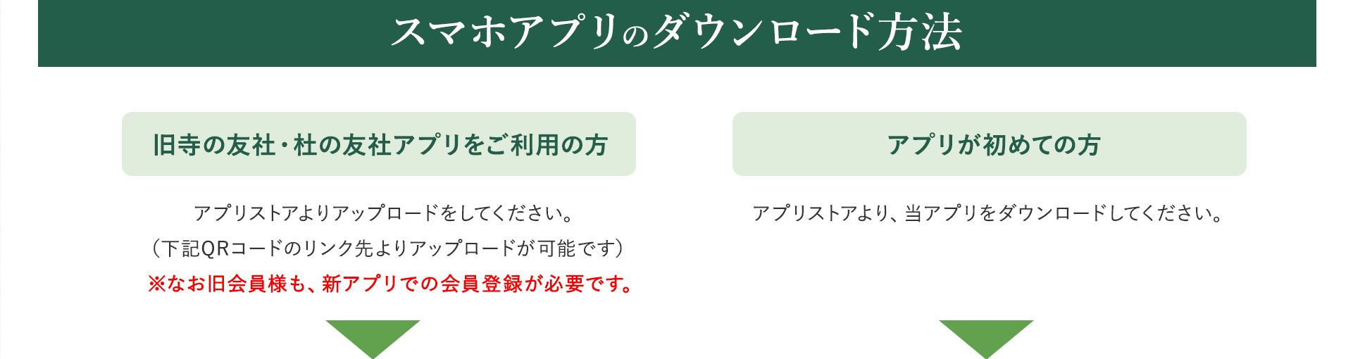 スマホアプリのダウンロード方法